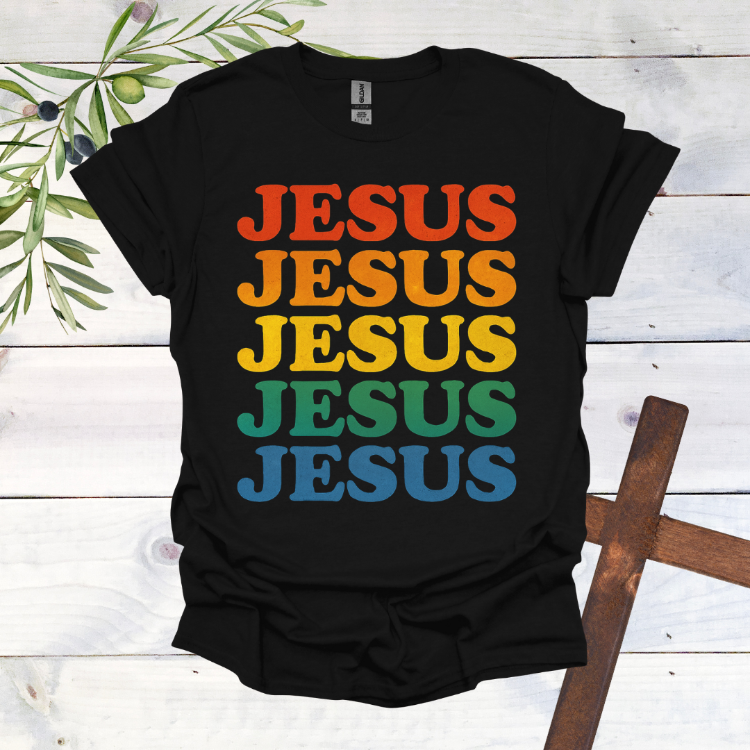 JESUS Rainbow T-Shirt