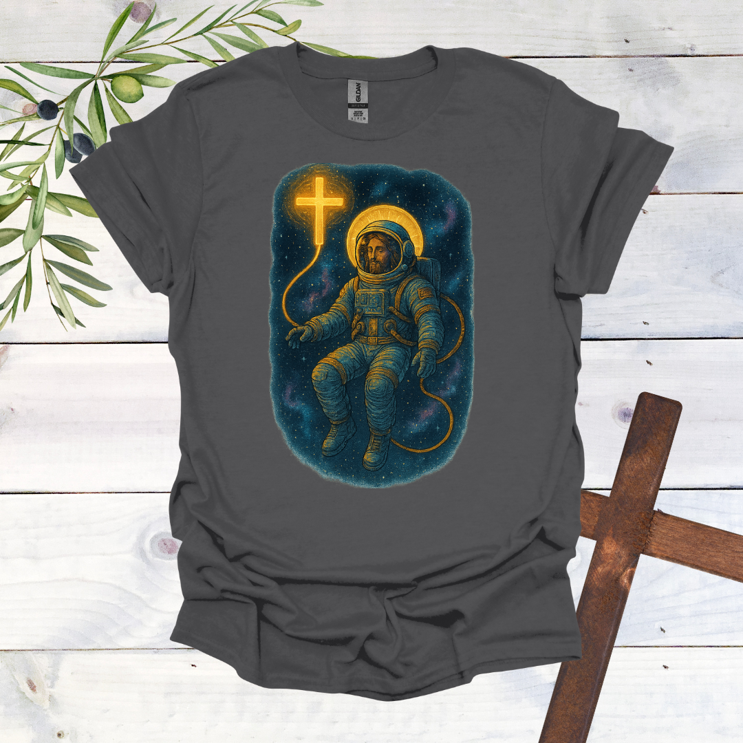 Christian Astronaut - Powered by the Cross - T-Shirt