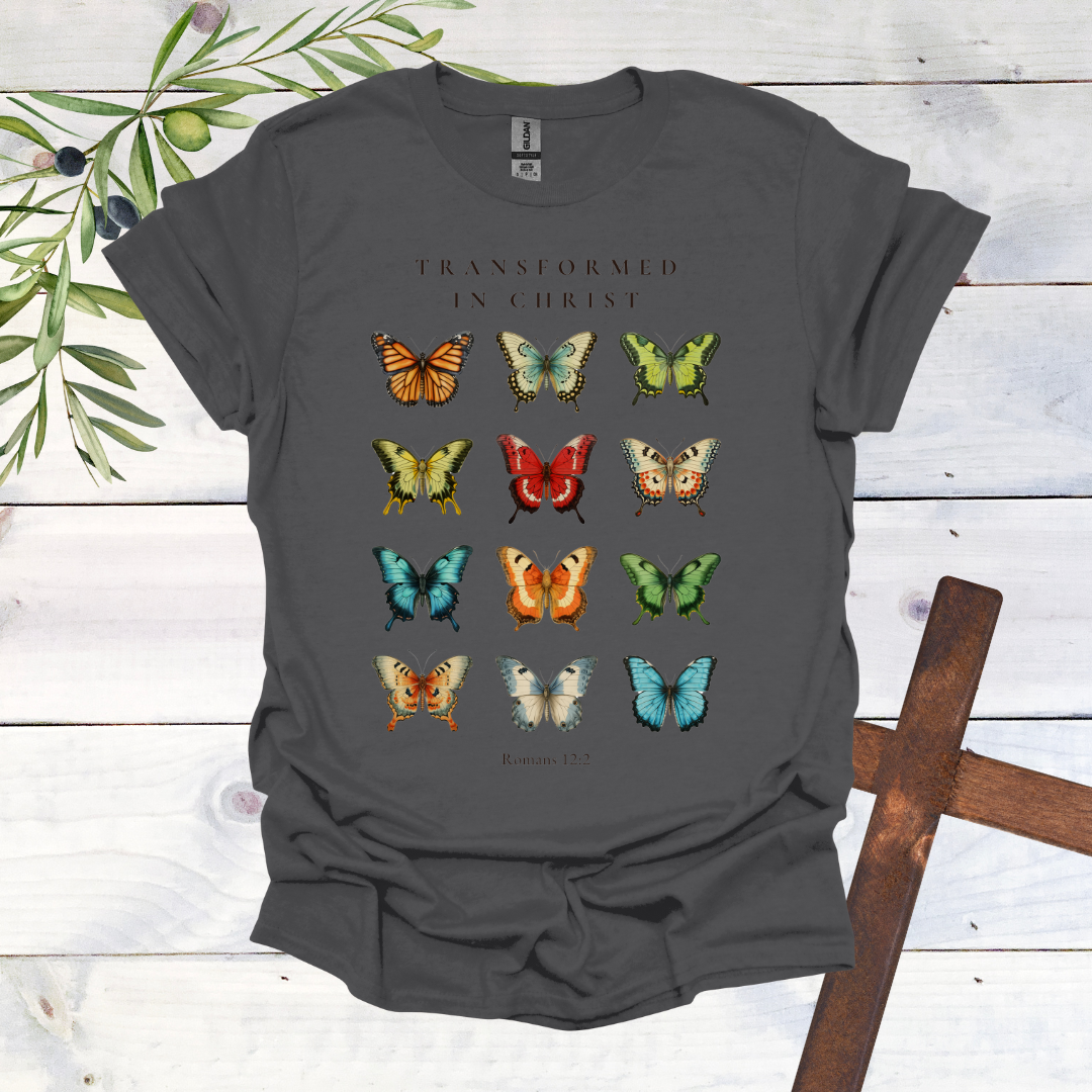 Transformed in Christ - Butterfly T-Shirt