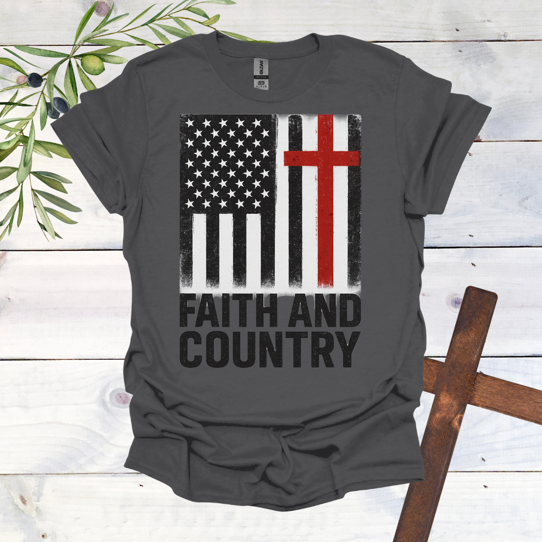 Faith and Country America Cross T-Shirt