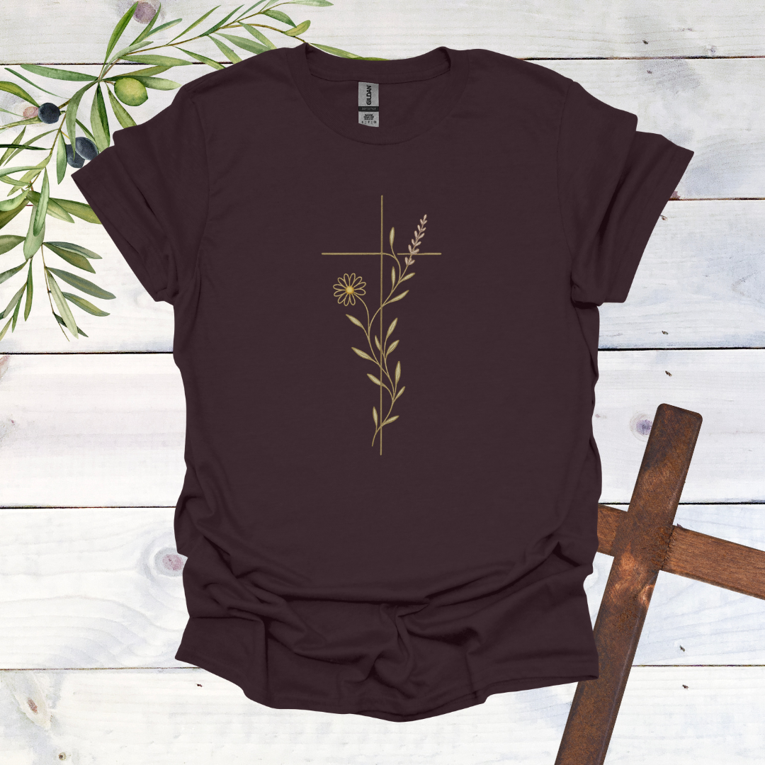 Floral Cross for Jesus T-Shirt