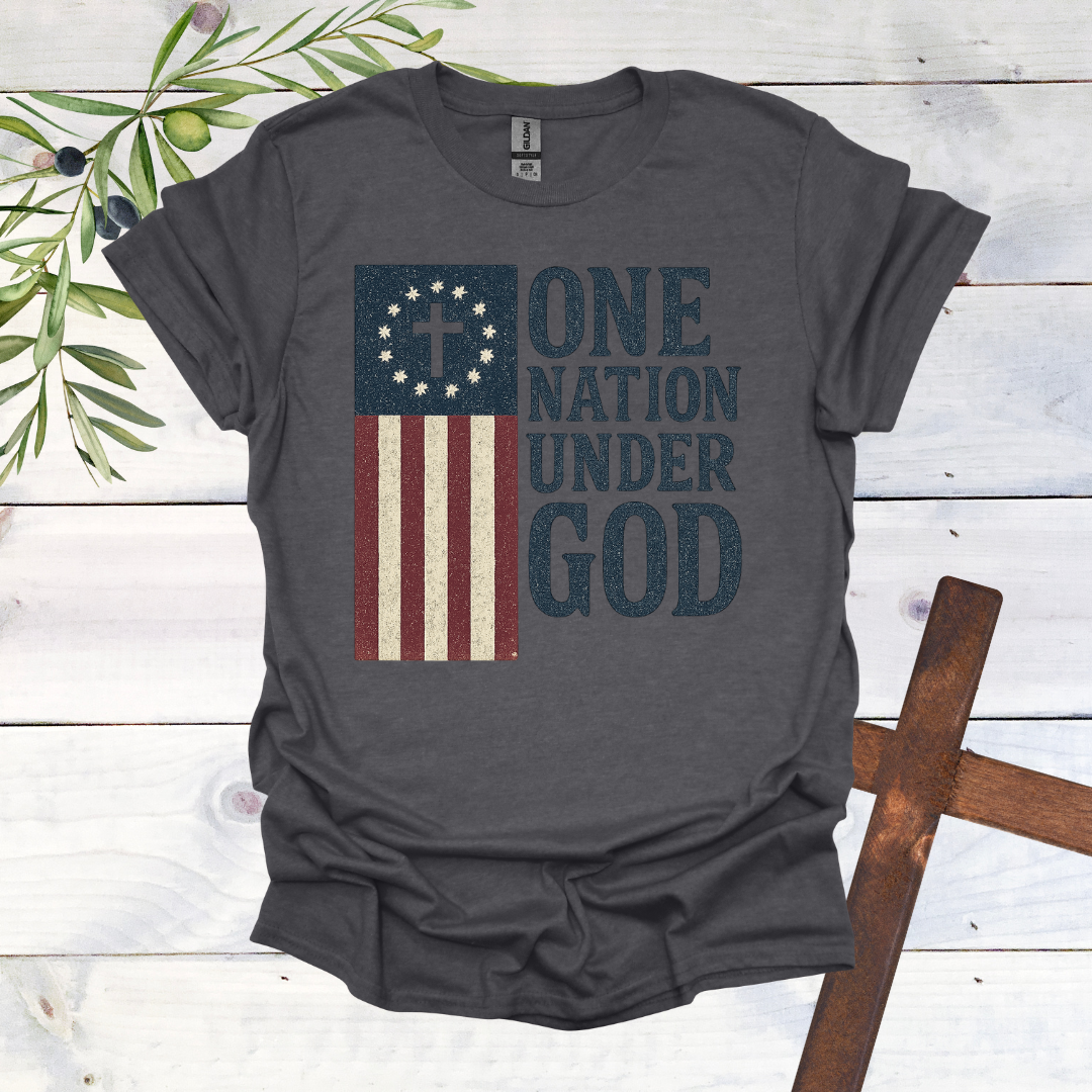 One Nation Under God American Flag T-Shirt