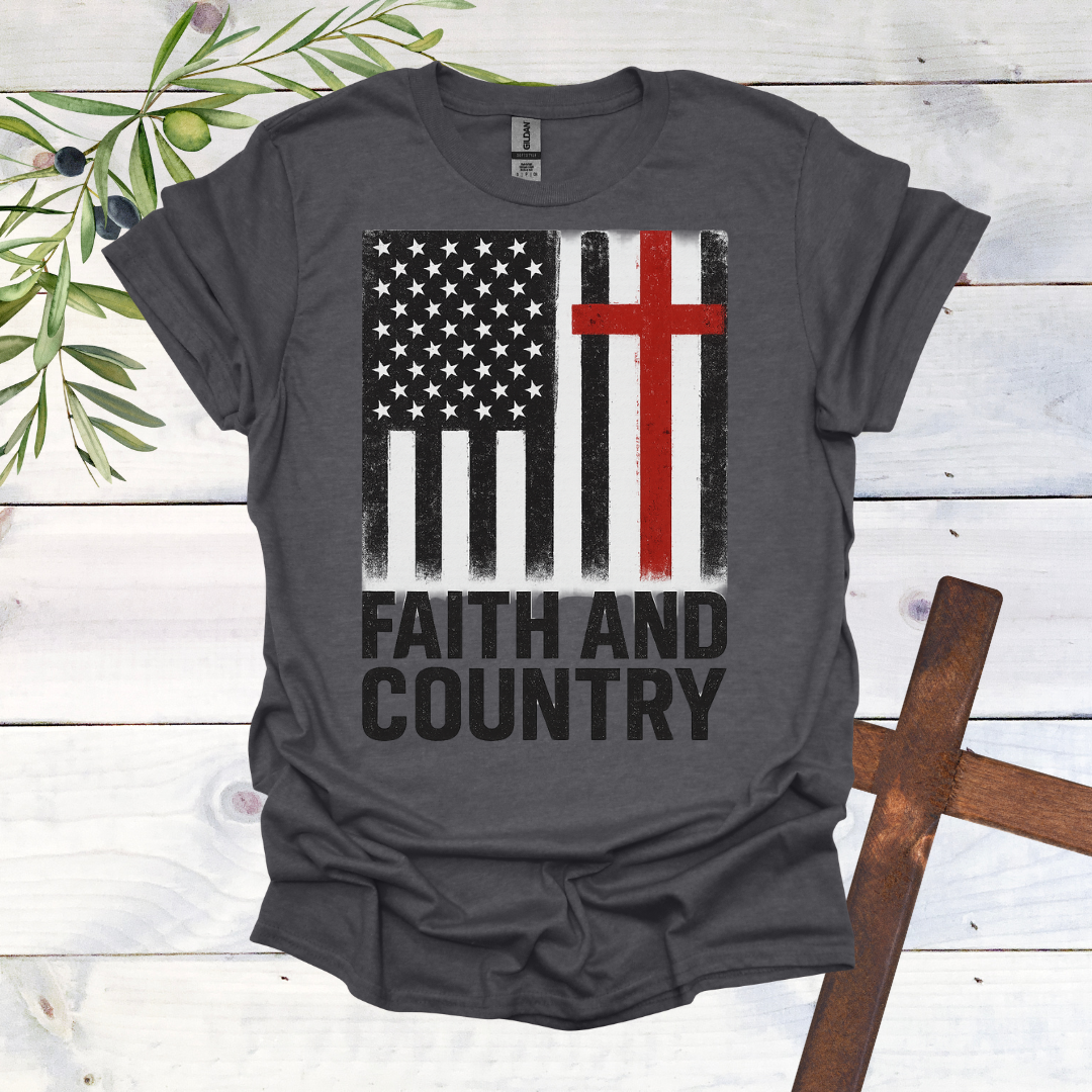 Faith and Country America Cross T-Shirt