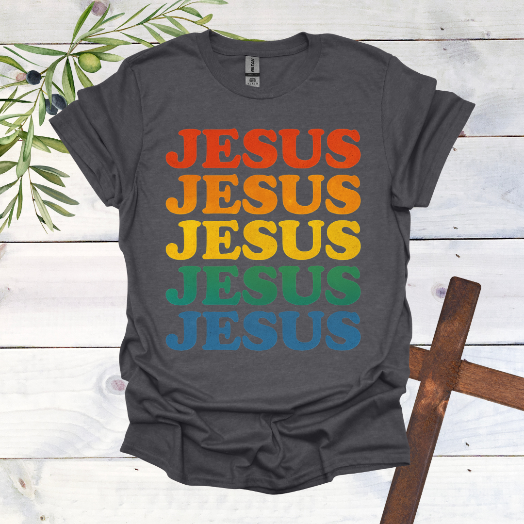 JESUS Rainbow T-Shirt