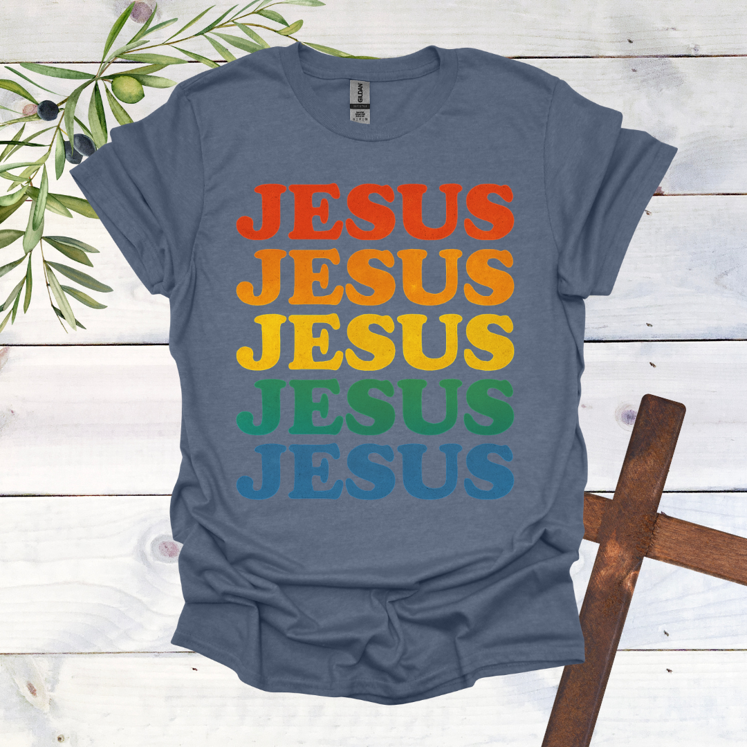 JESUS Rainbow T-Shirt