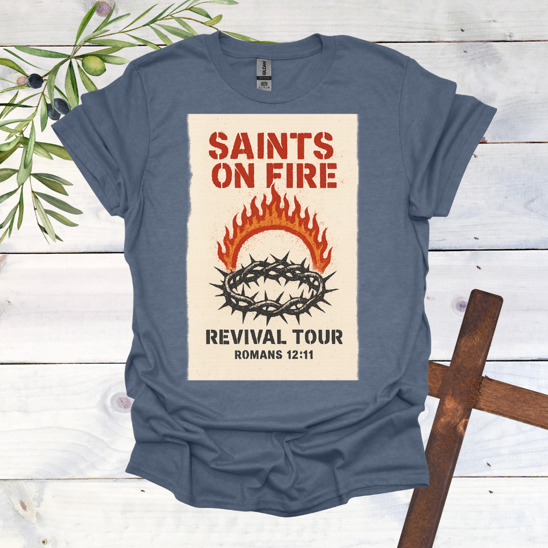 Saints on Fire Revival Tour Band T-Shirt