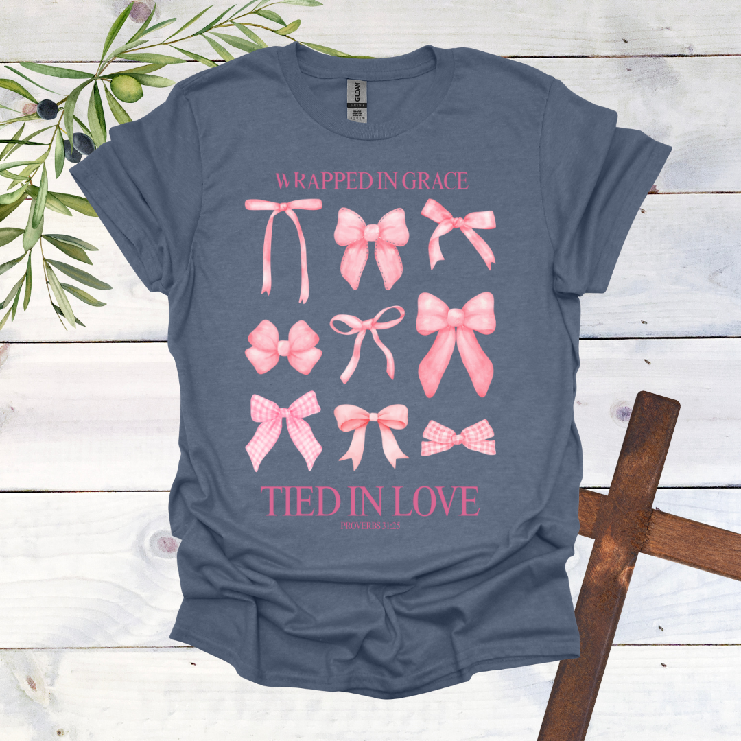 Wrapped in Grace Tied in Love T-Shirt