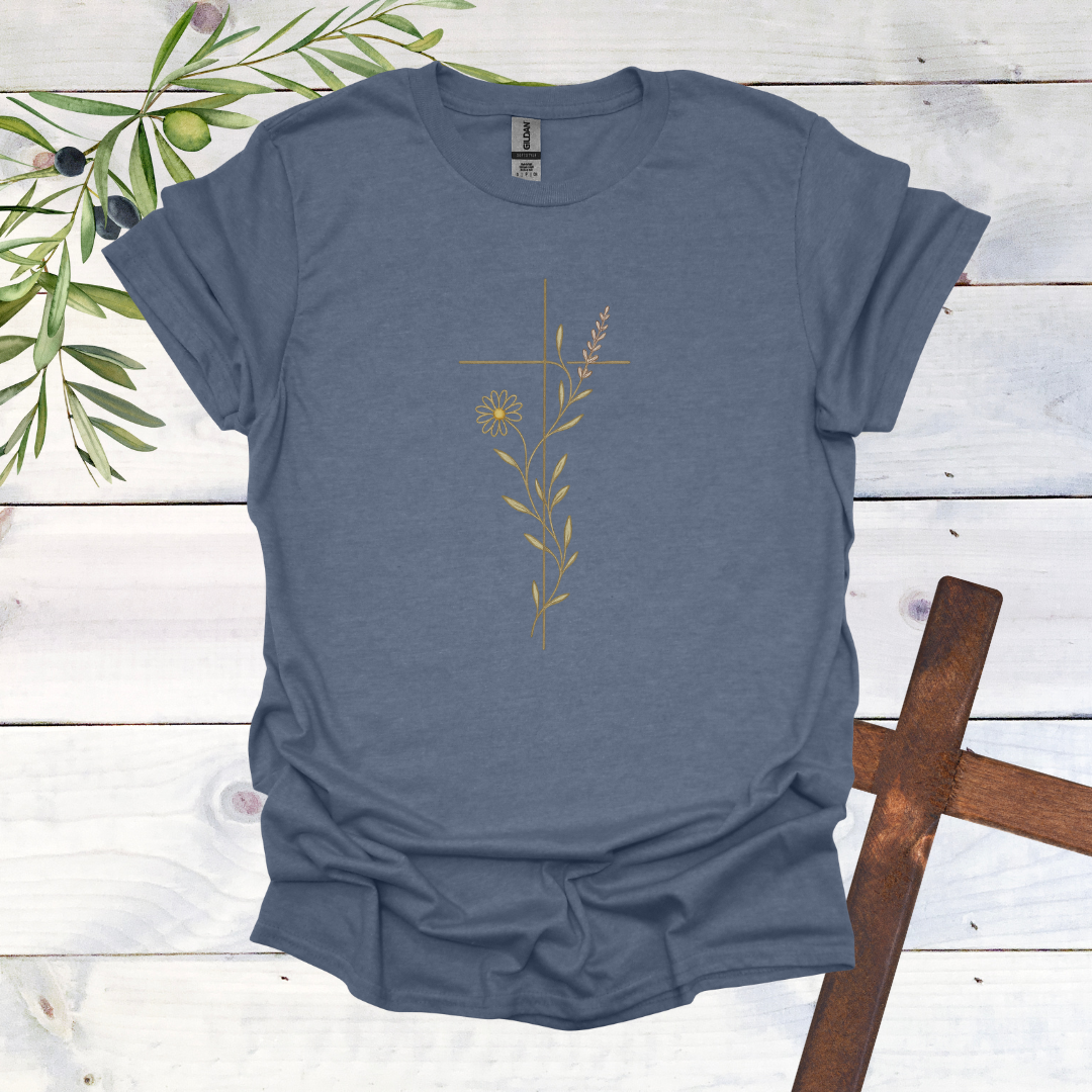 Floral Cross for Jesus T-Shirt