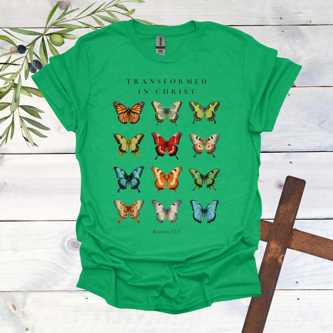 Transformed in Christ - Butterfly T-Shirt