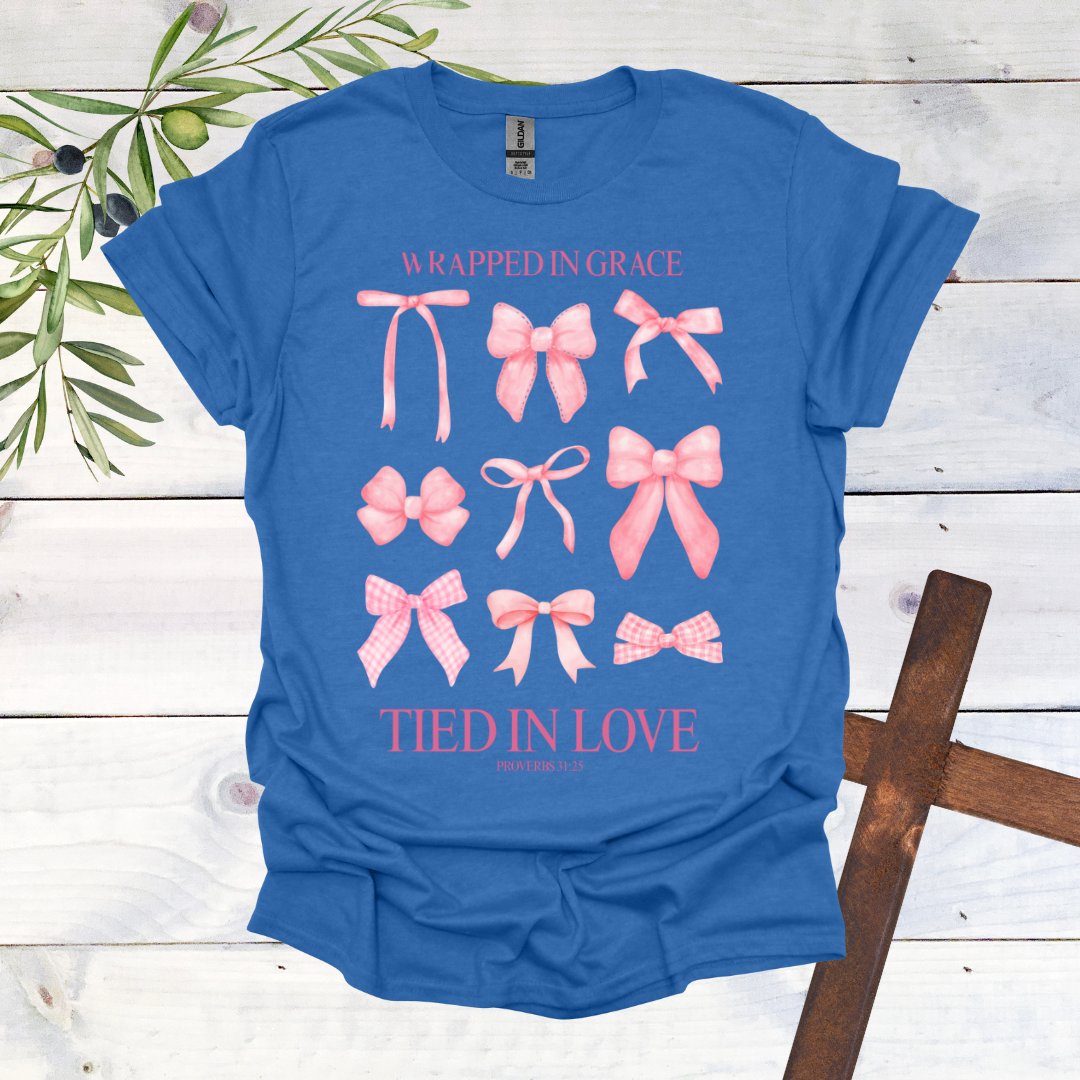 Wrapped in Grace Tied in Love T-Shirt