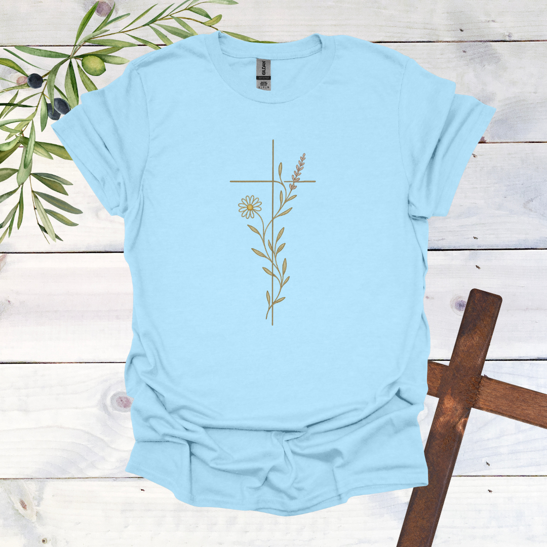 Floral Cross for Jesus T-Shirt