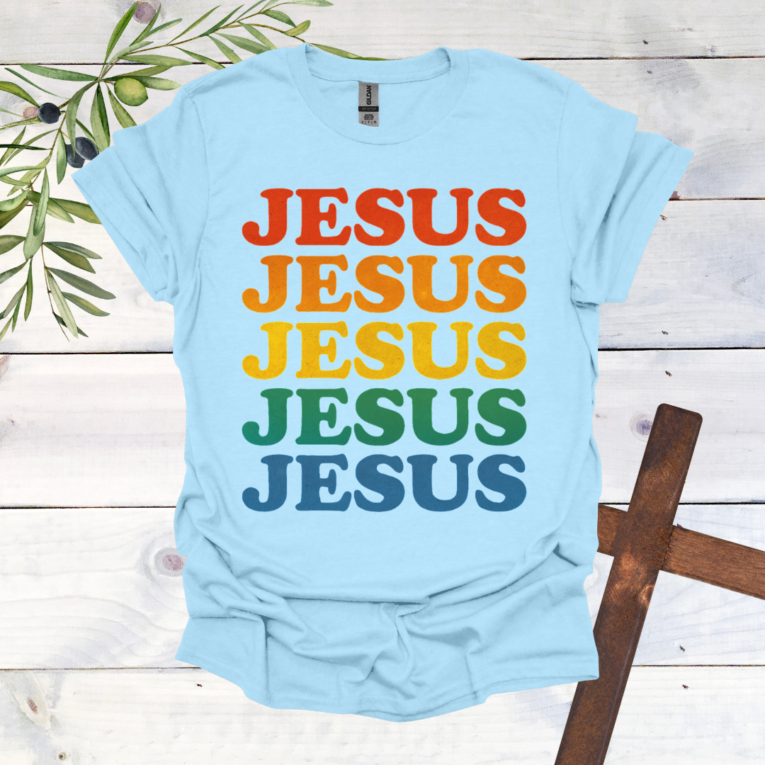 JESUS Rainbow T-Shirt