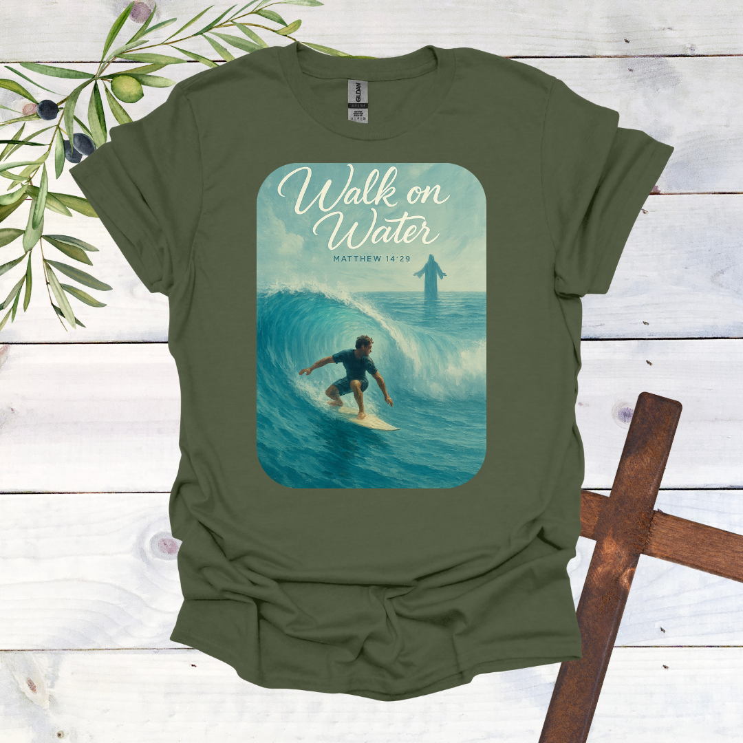 Walk on Water - Matthew 14:29 - T-Shirt