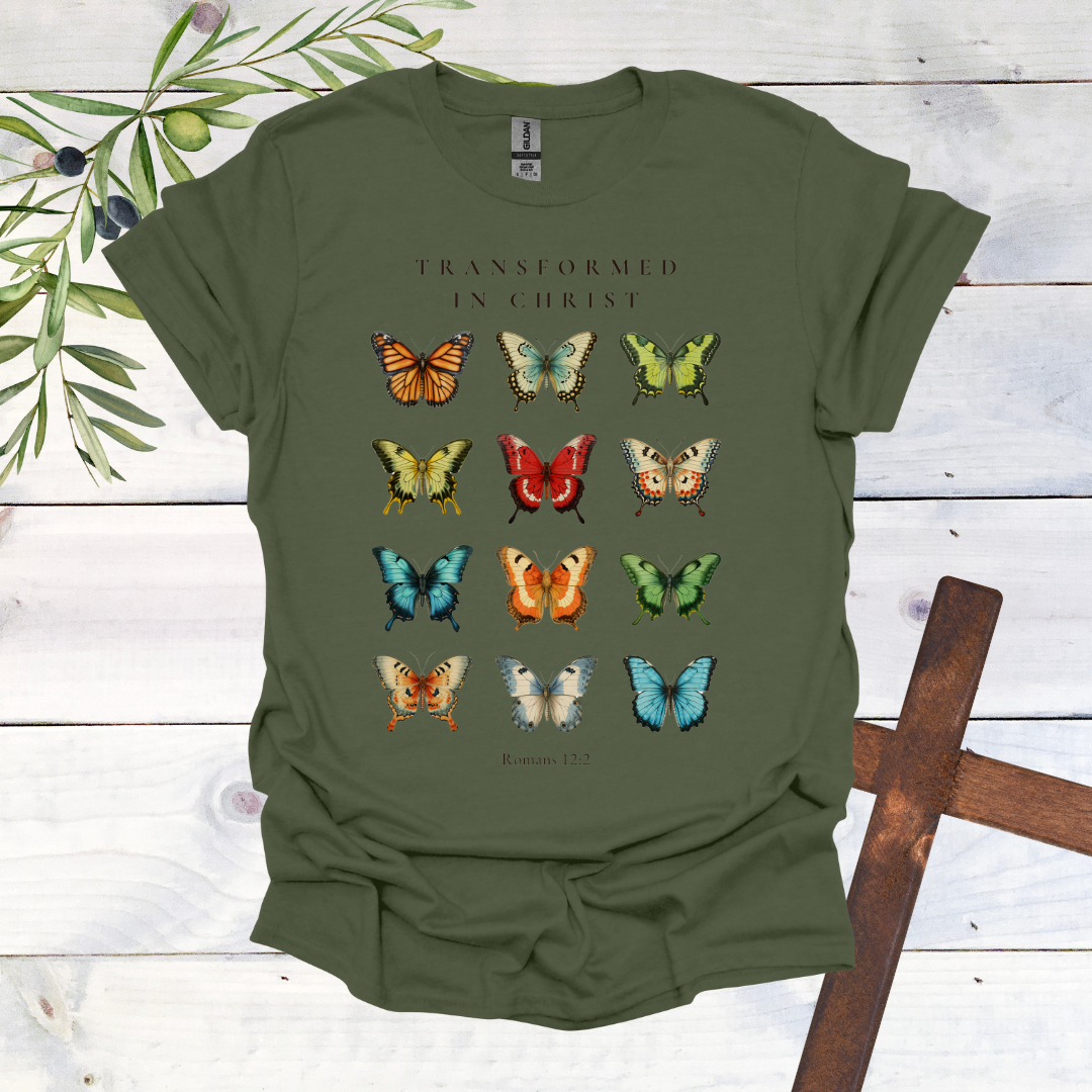 Transformed in Christ - Butterfly T-Shirt