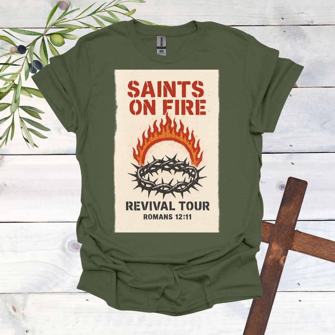 Saints on Fire Revival Tour Band T-Shirt