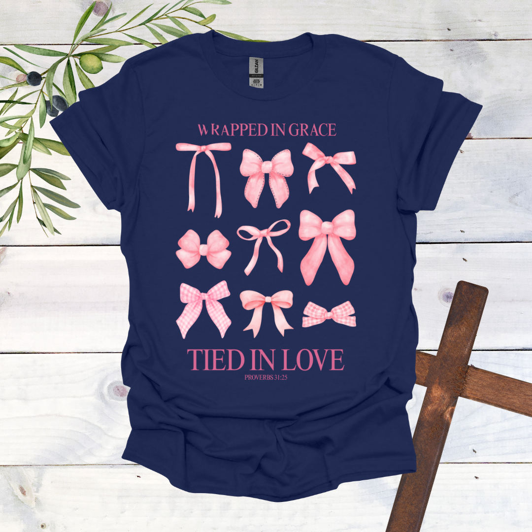 Wrapped in Grace Tied in Love T-Shirt