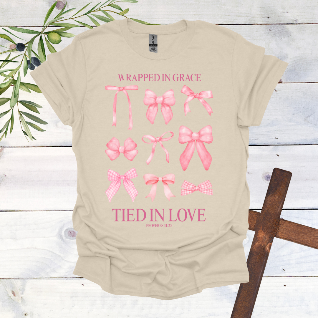 Wrapped in Grace Tied in Love T-Shirt