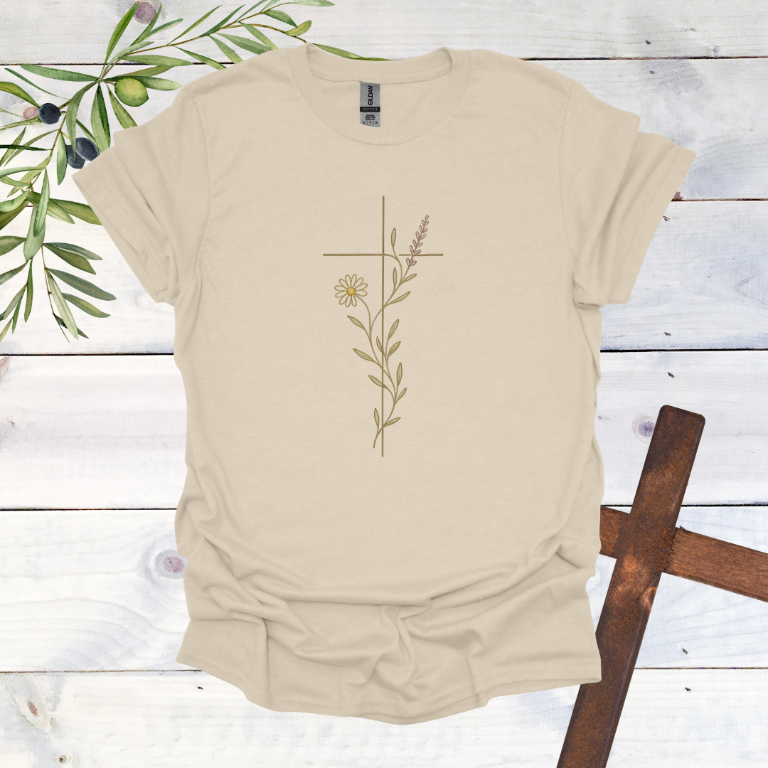Floral Cross for Jesus T-Shirt