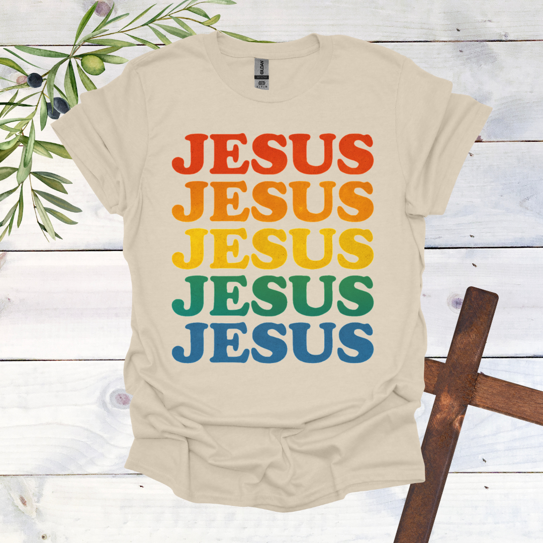 JESUS Rainbow T-Shirt