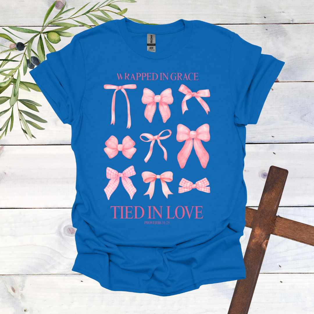 Wrapped in Grace Tied in Love T-Shirt