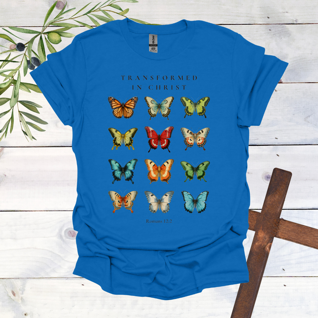 Transformed in Christ - Butterfly T-Shirt