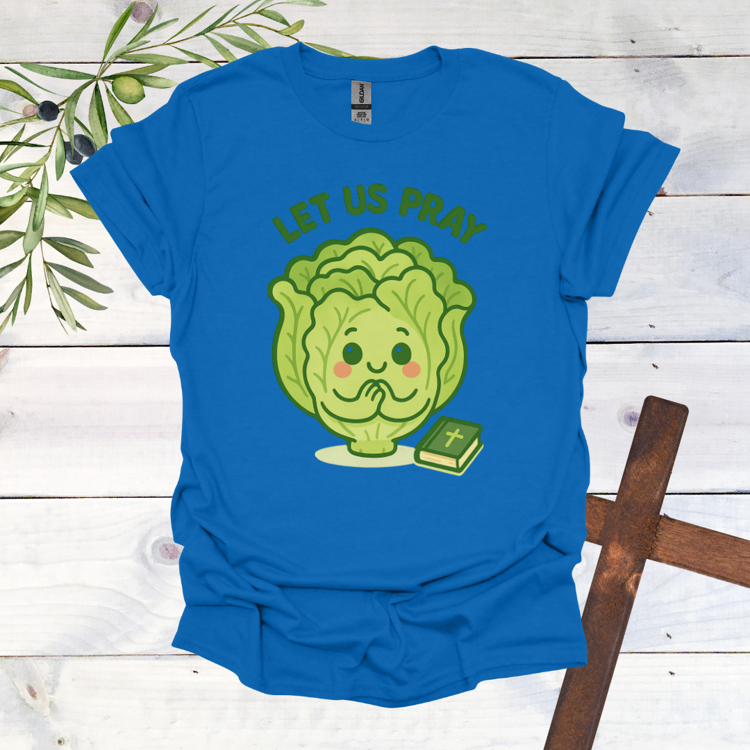 Lettuce Pray - Let us Pray T-Shirt | Bold Christian Apparel