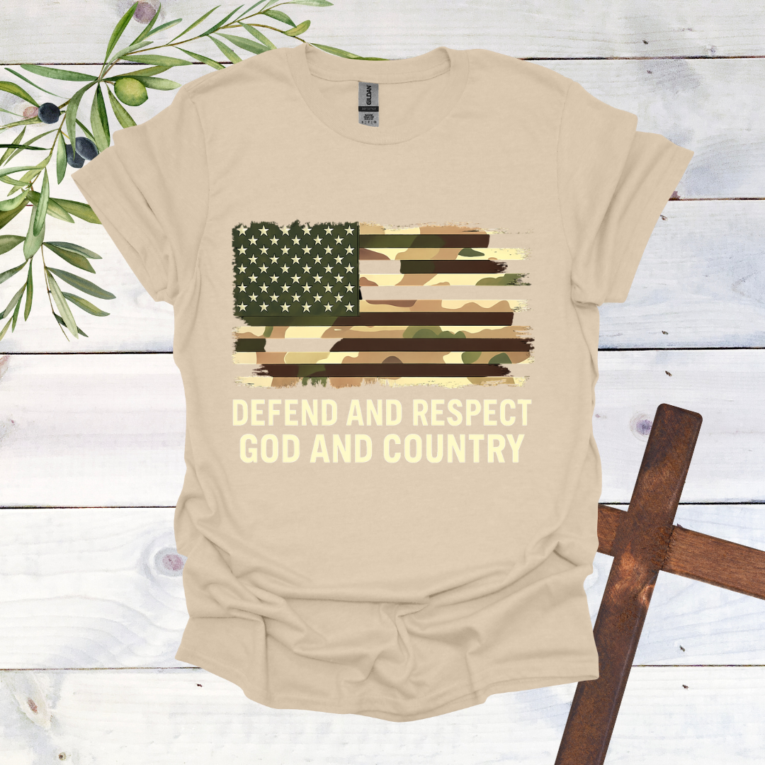 Defend and Respect God and Country T-Shirt
