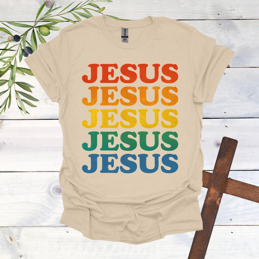 JESUS Rainbow T-Shirt