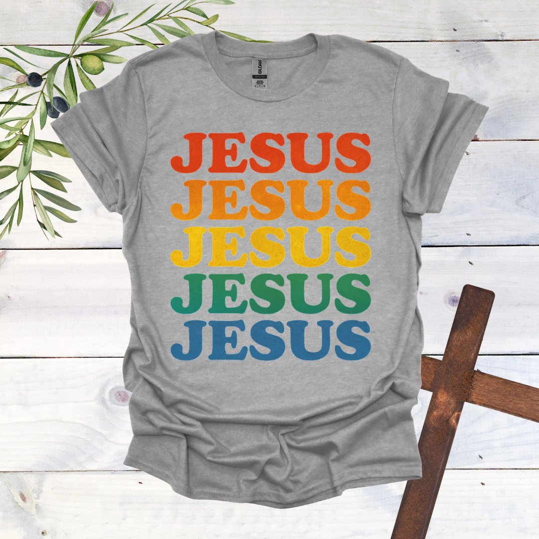 JESUS Rainbow T-Shirt