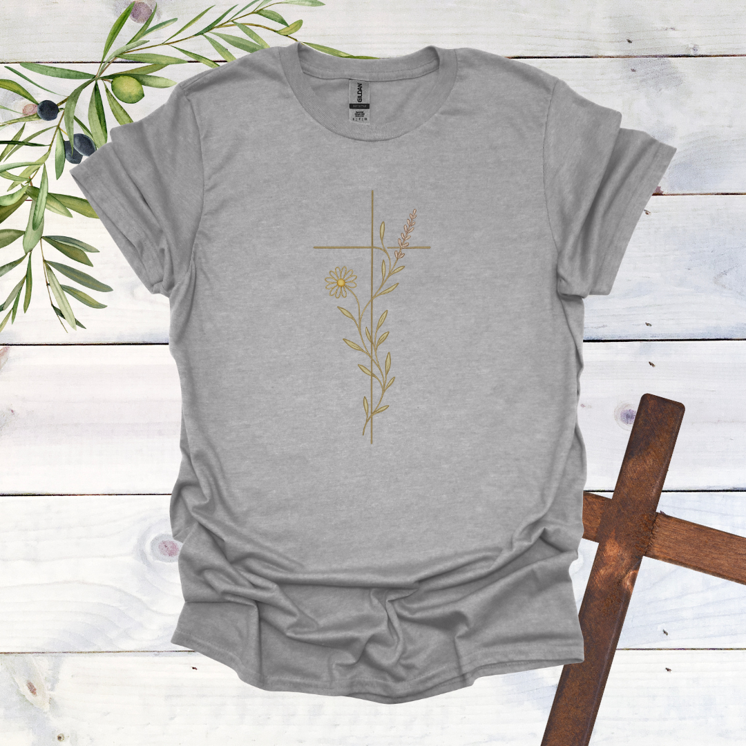 Floral Cross for Jesus T-Shirt