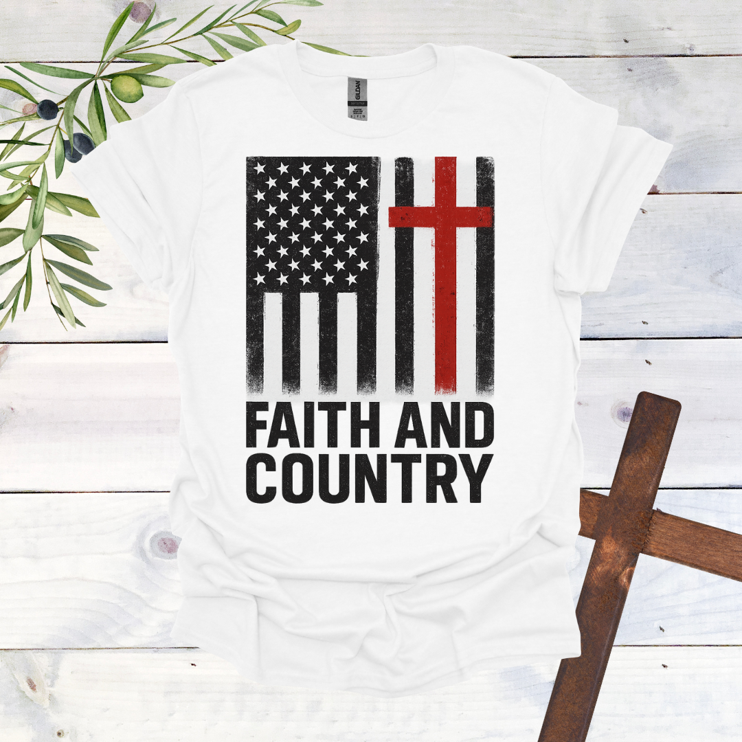 Faith and Country America Cross T-Shirt