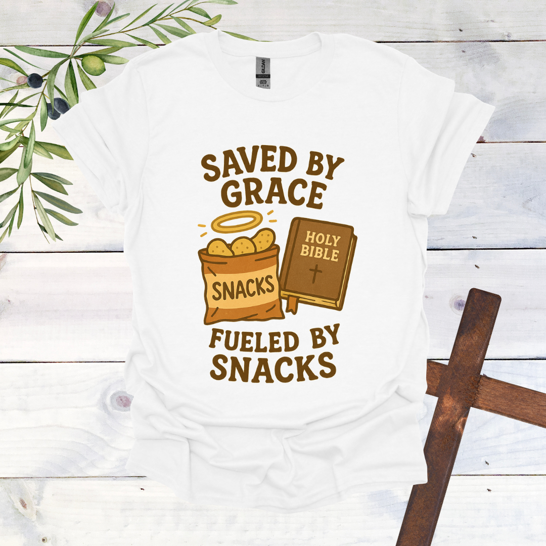 Save by Grace Fueled by Snacks T-Shirt