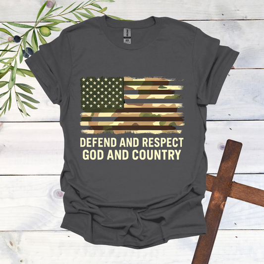 Defend and Respect God and Country T-Shirt