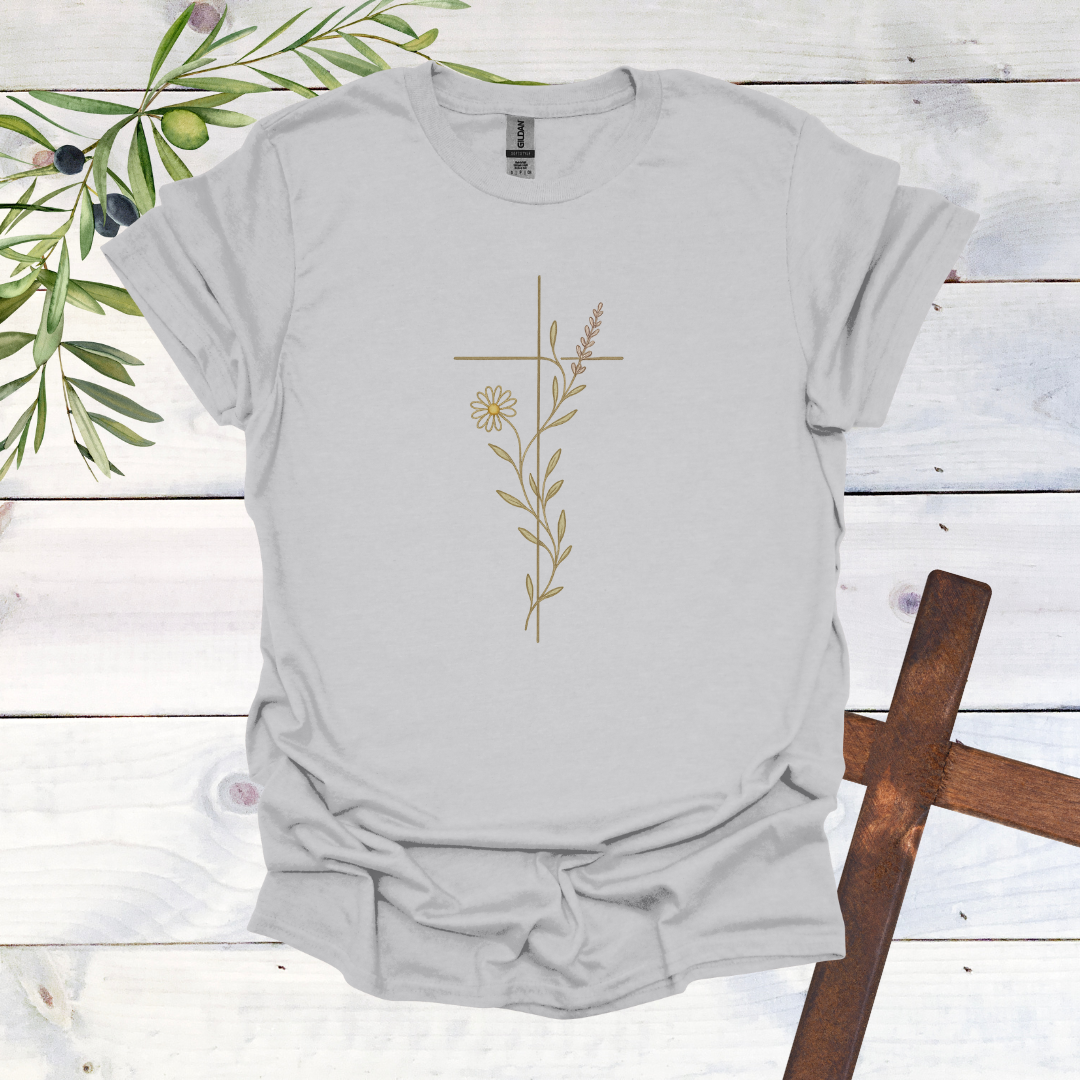 Floral Cross for Jesus T-Shirt
