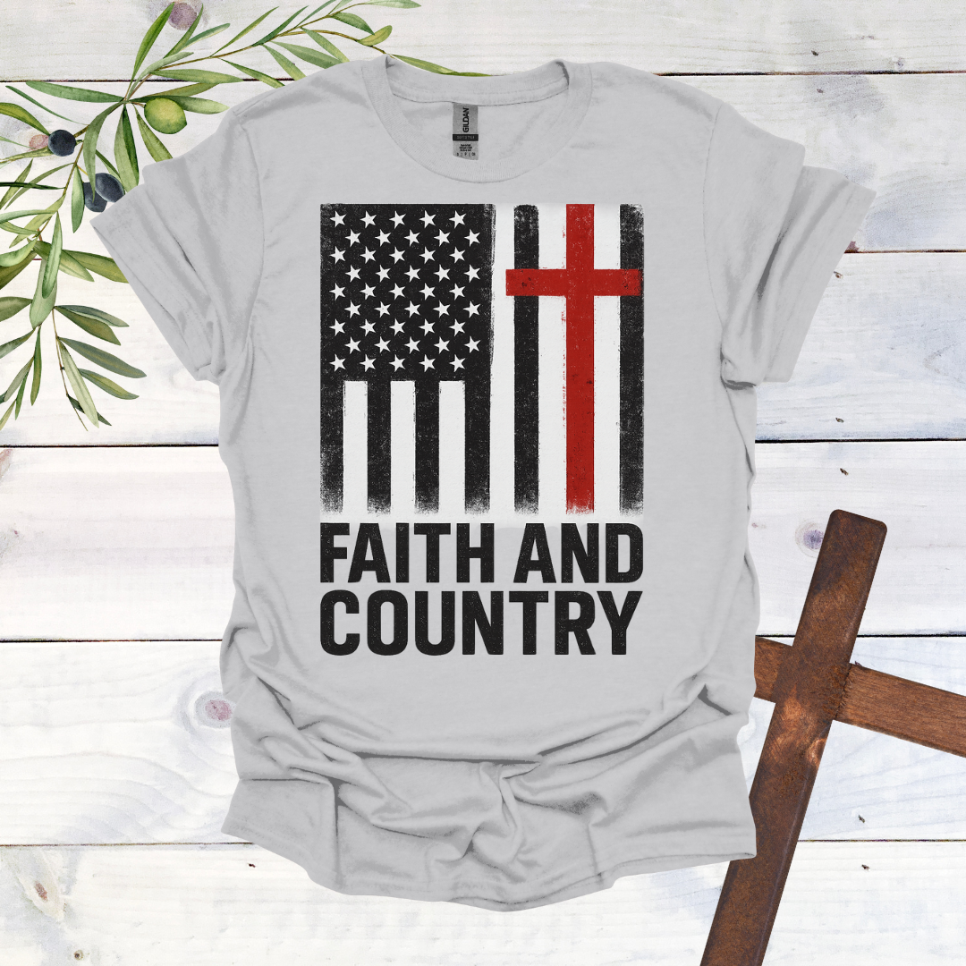 Faith and Country America Cross T-Shirt