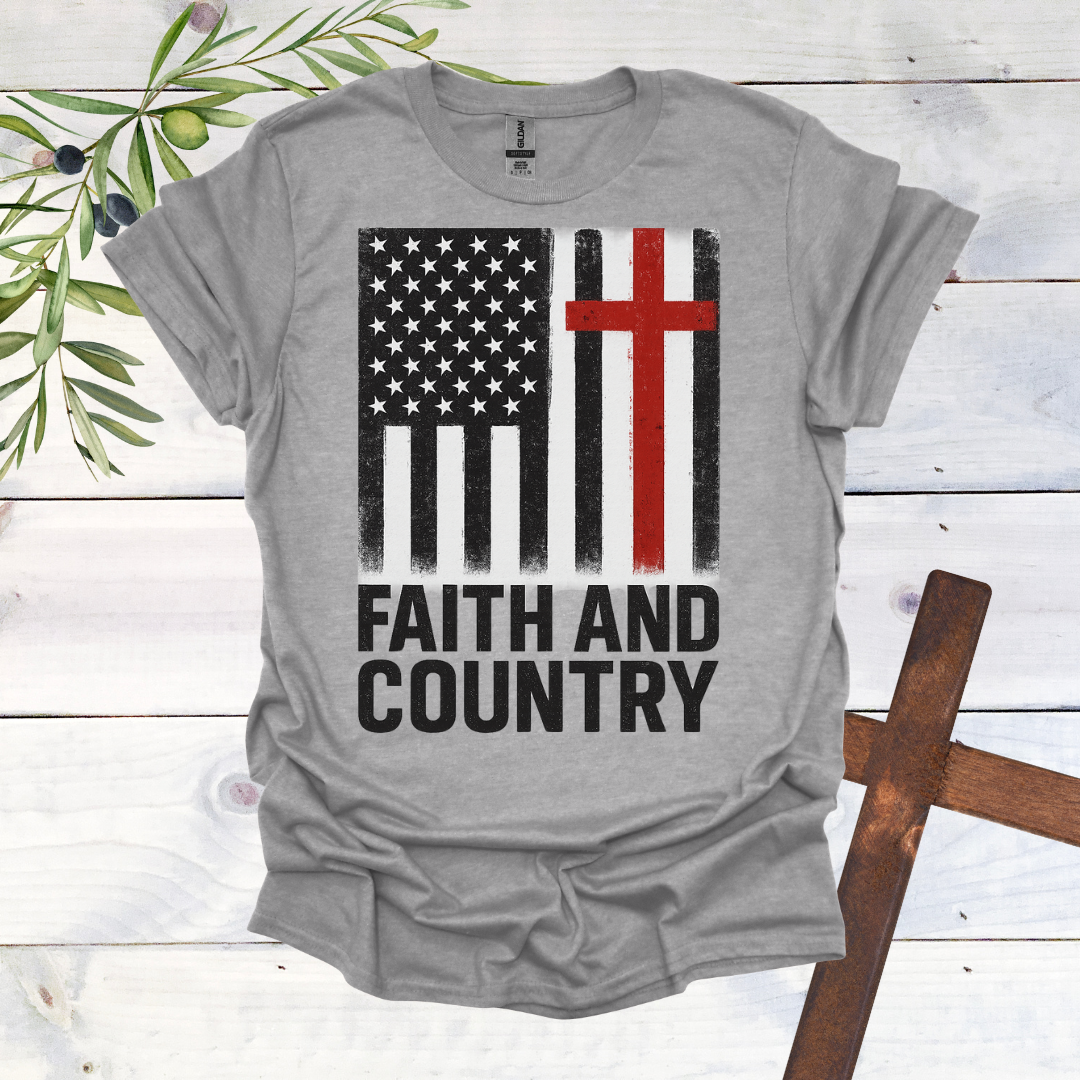 Faith and Country America Cross T-Shirt